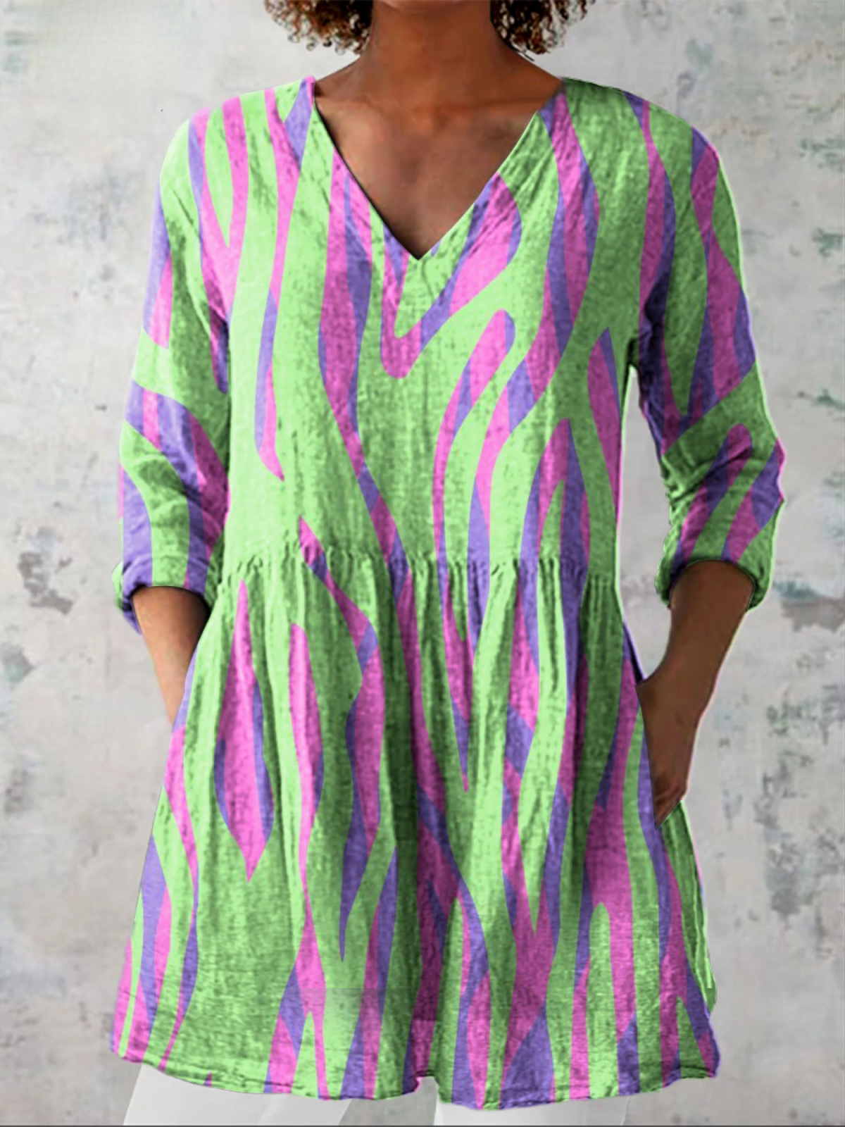 Oceane | Blusa Larga con Cuello en V