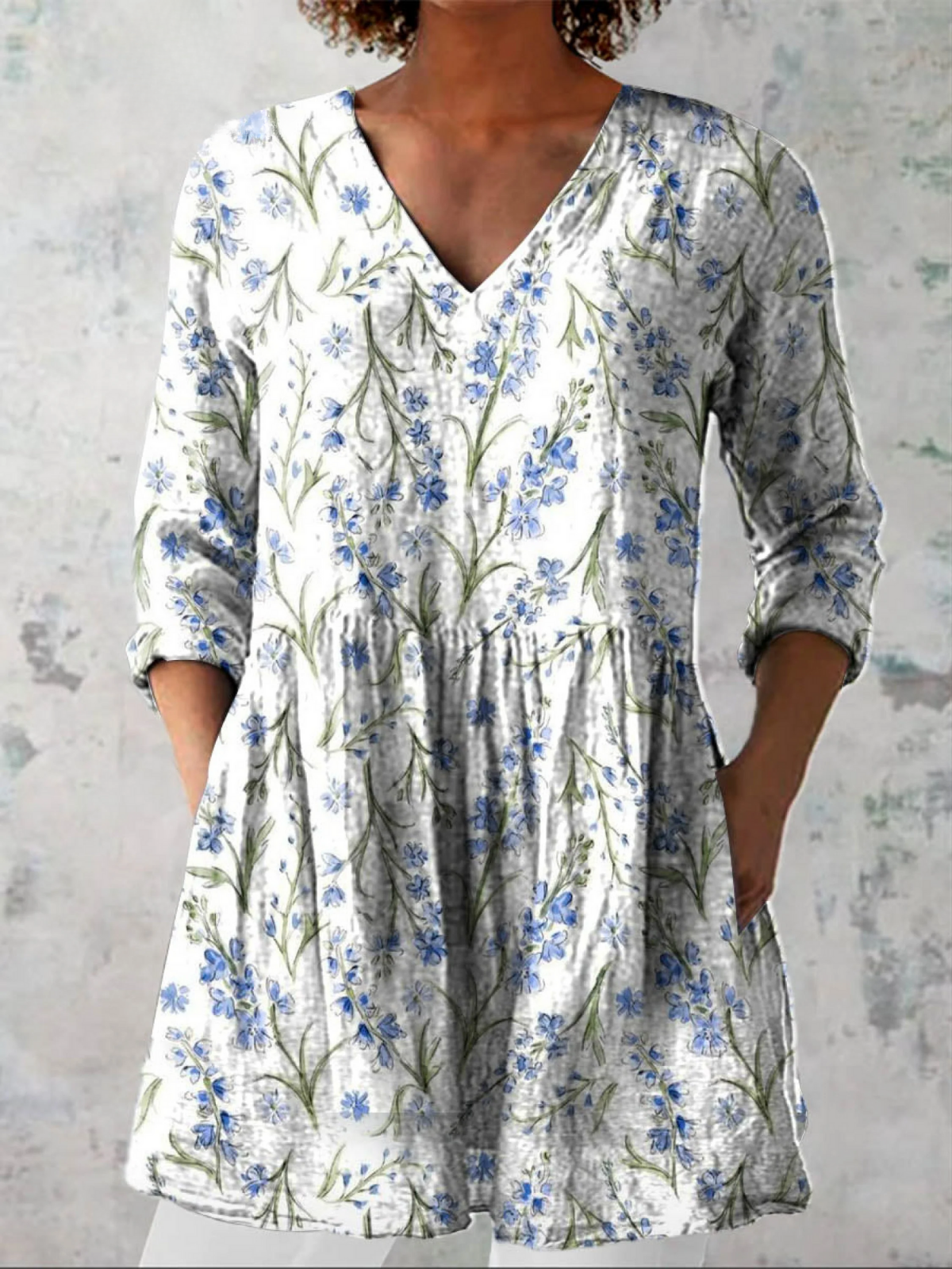 Jeanne | Blusa Larga con Cuello en V