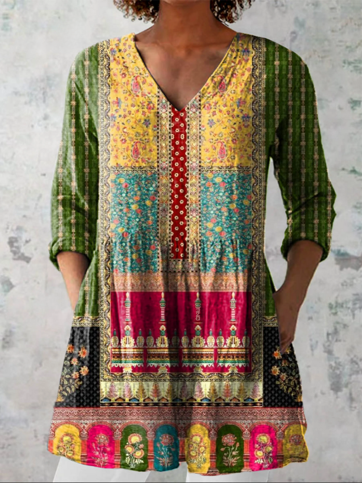 Emilie | Blusa Larga con Cuello en V