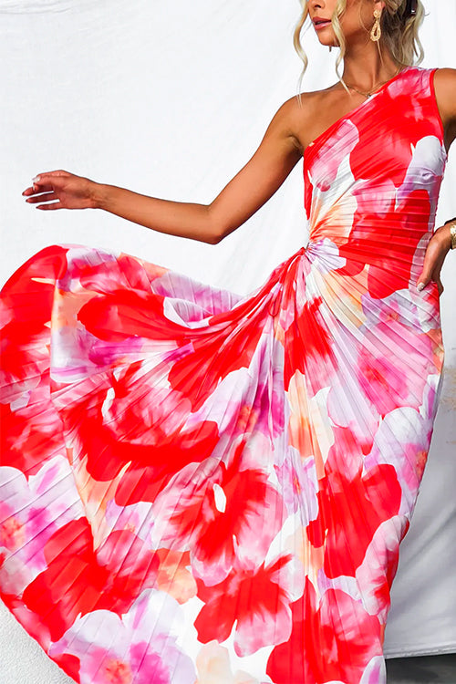Yasmin | Pleated One-Shoulder Dress
