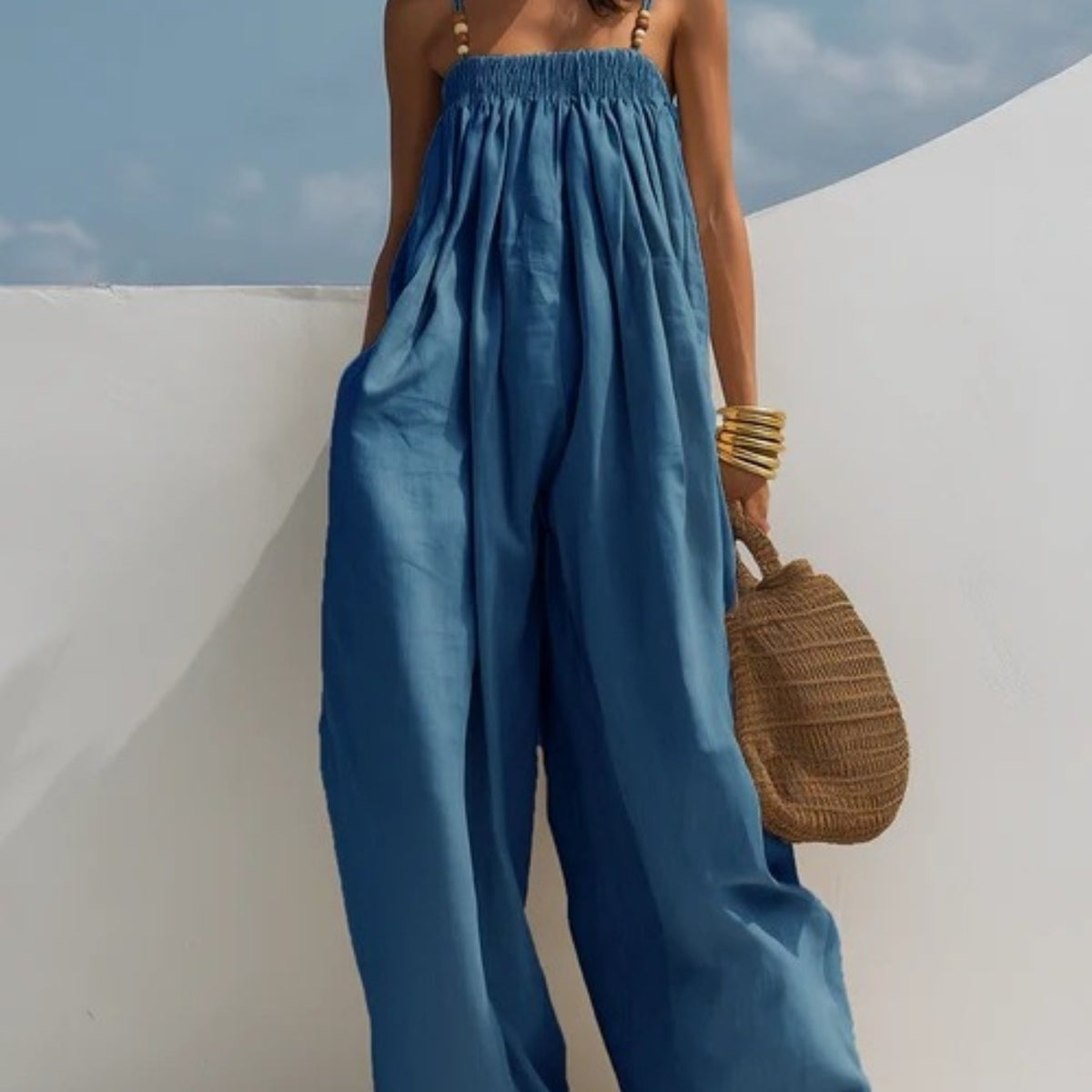 Madison | Jumpsuit de Mezclilla Pierna Ancha