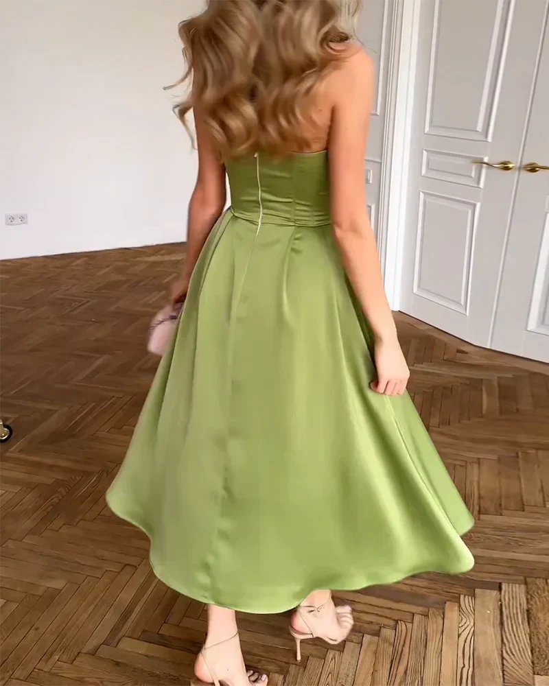 Liora | Vestido Midi Elegante Strapless