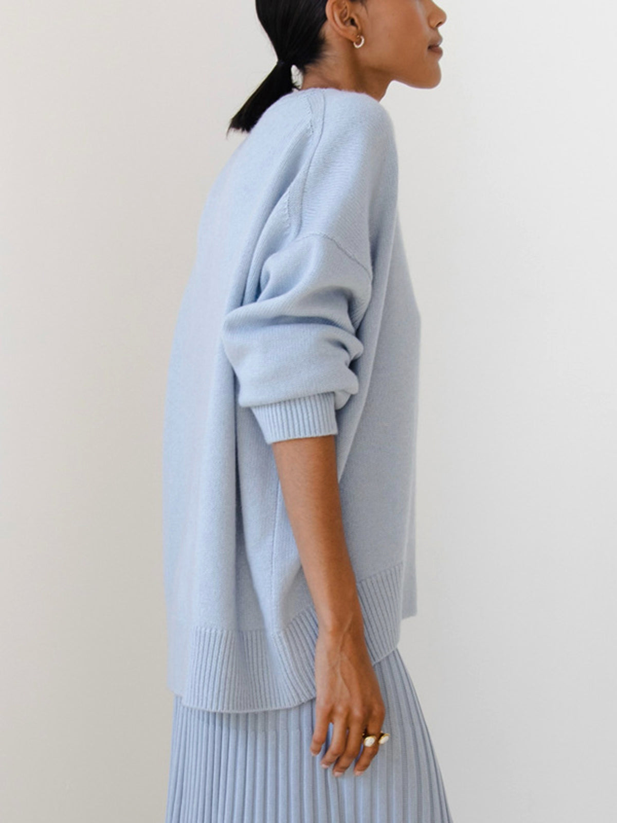 Heidi | Suéter Oversize Holgado de Cuello Redondo