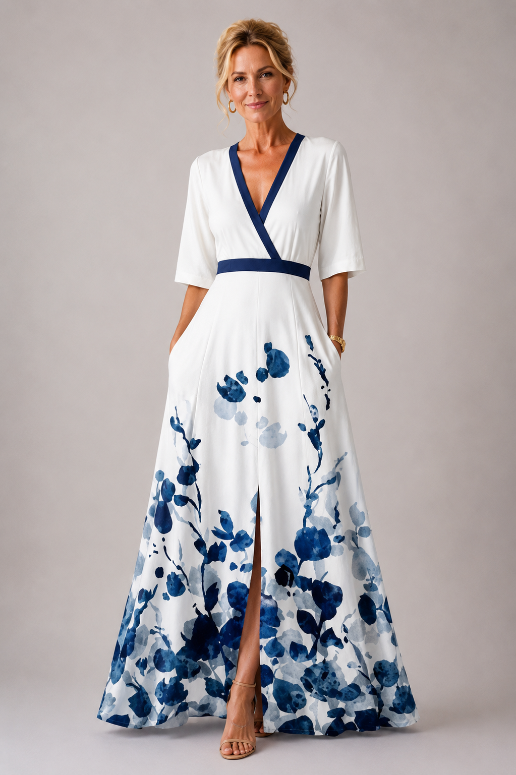 Sabina | Vestido Refinado con Estampado Floral