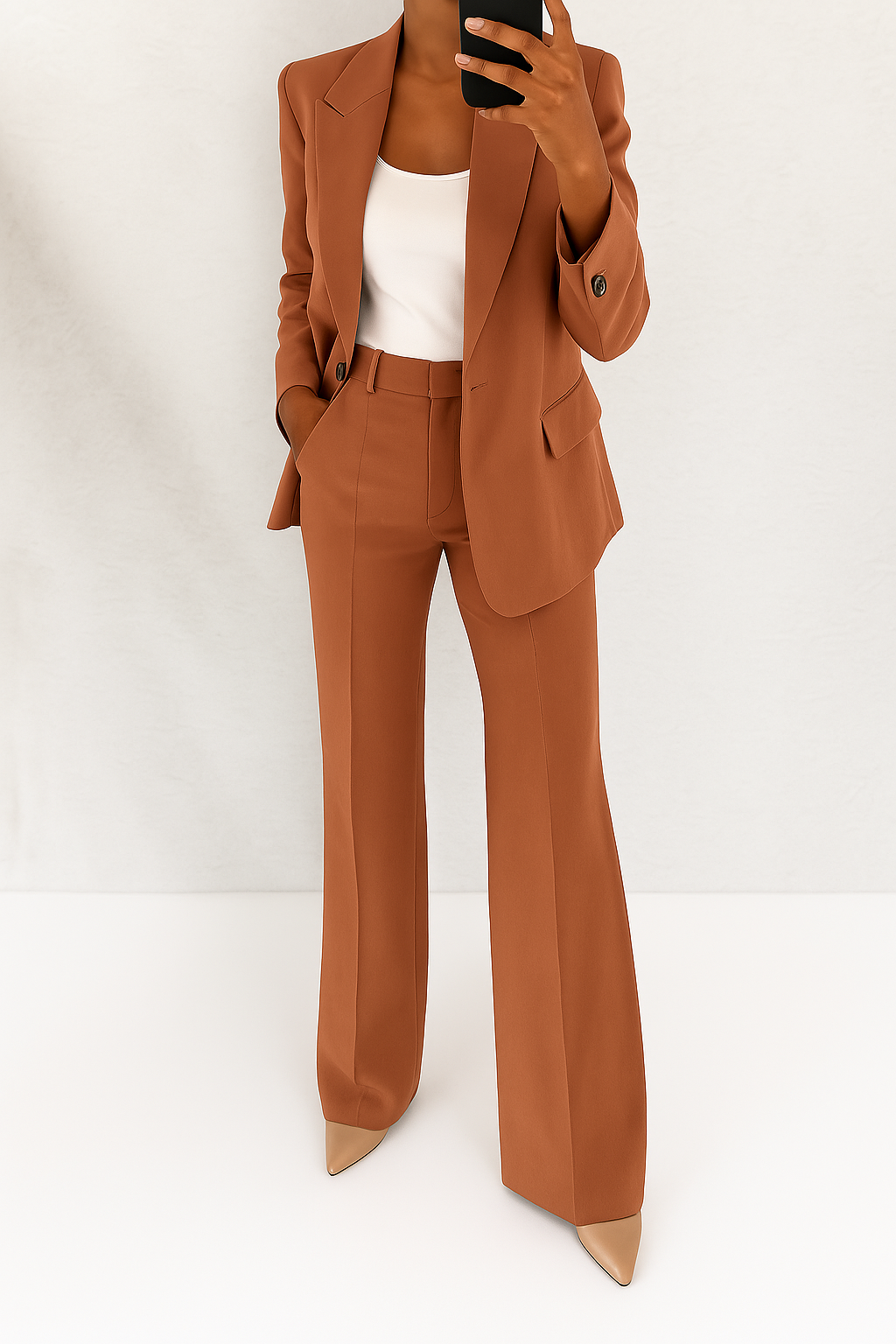 Patrizia | Traje Sastre Elegante – Café