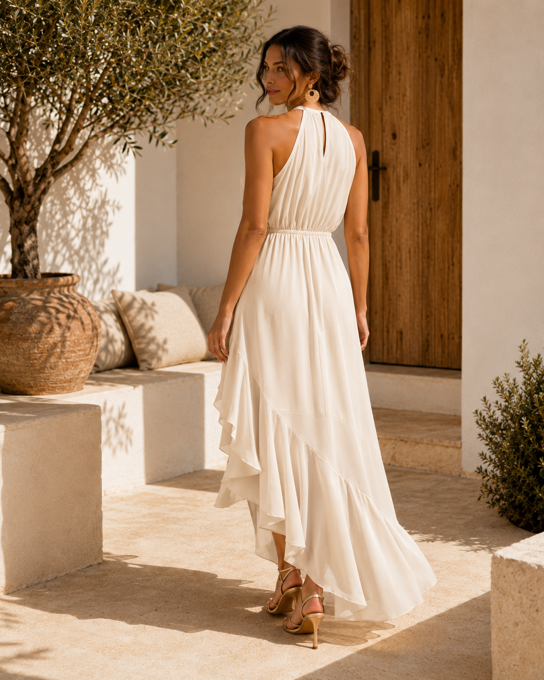 Gabriella | Vestido Elegante con Dobladillo Asimétrico