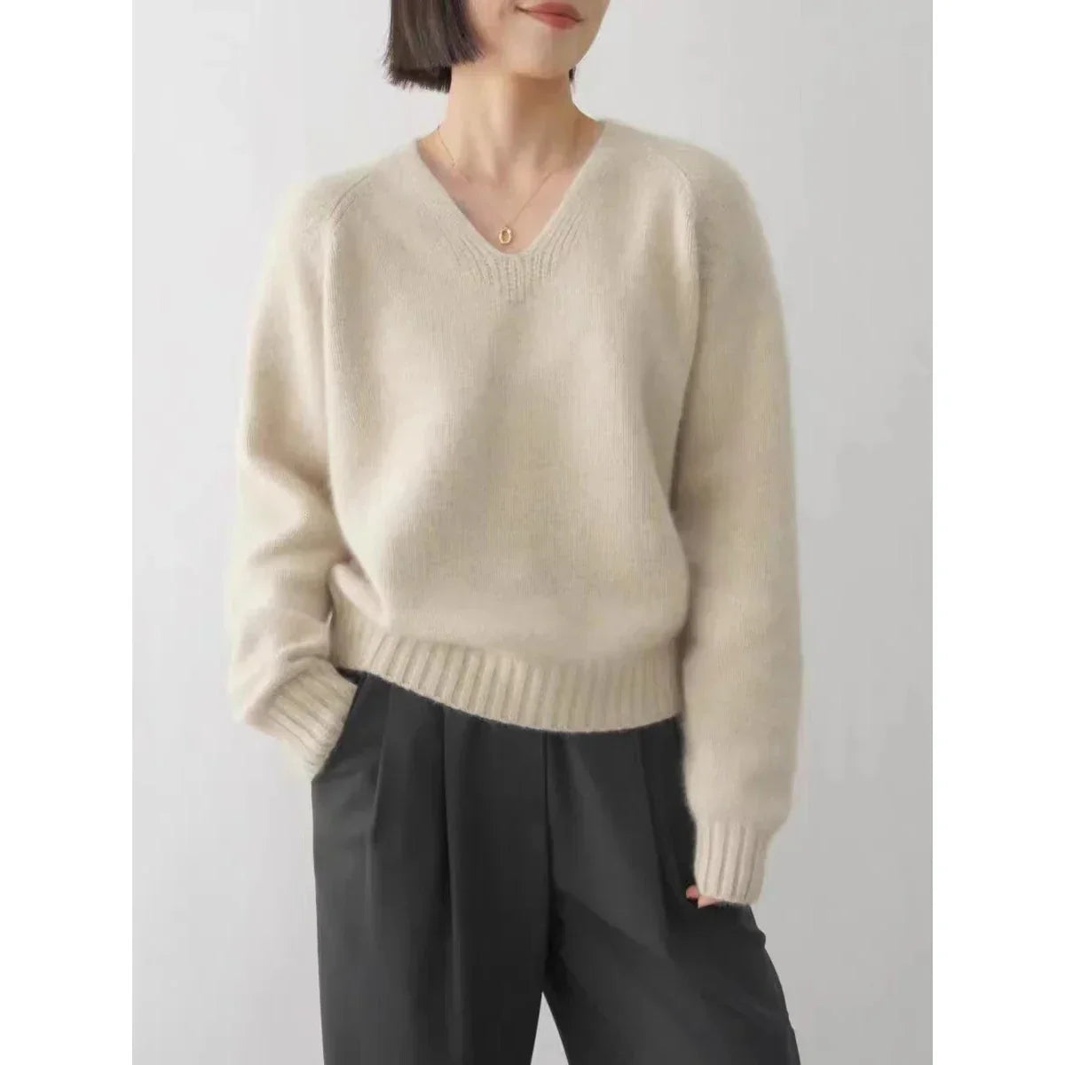 CELINE™ Tejido Elegante en V