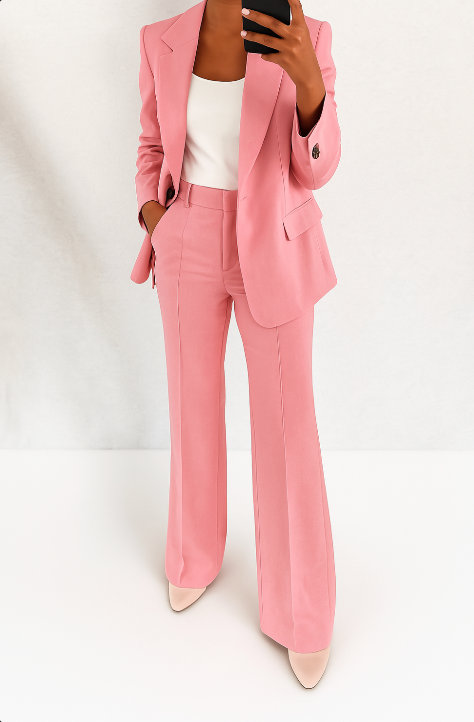 Patrizia | Traje Sastre Elegante – Rosa