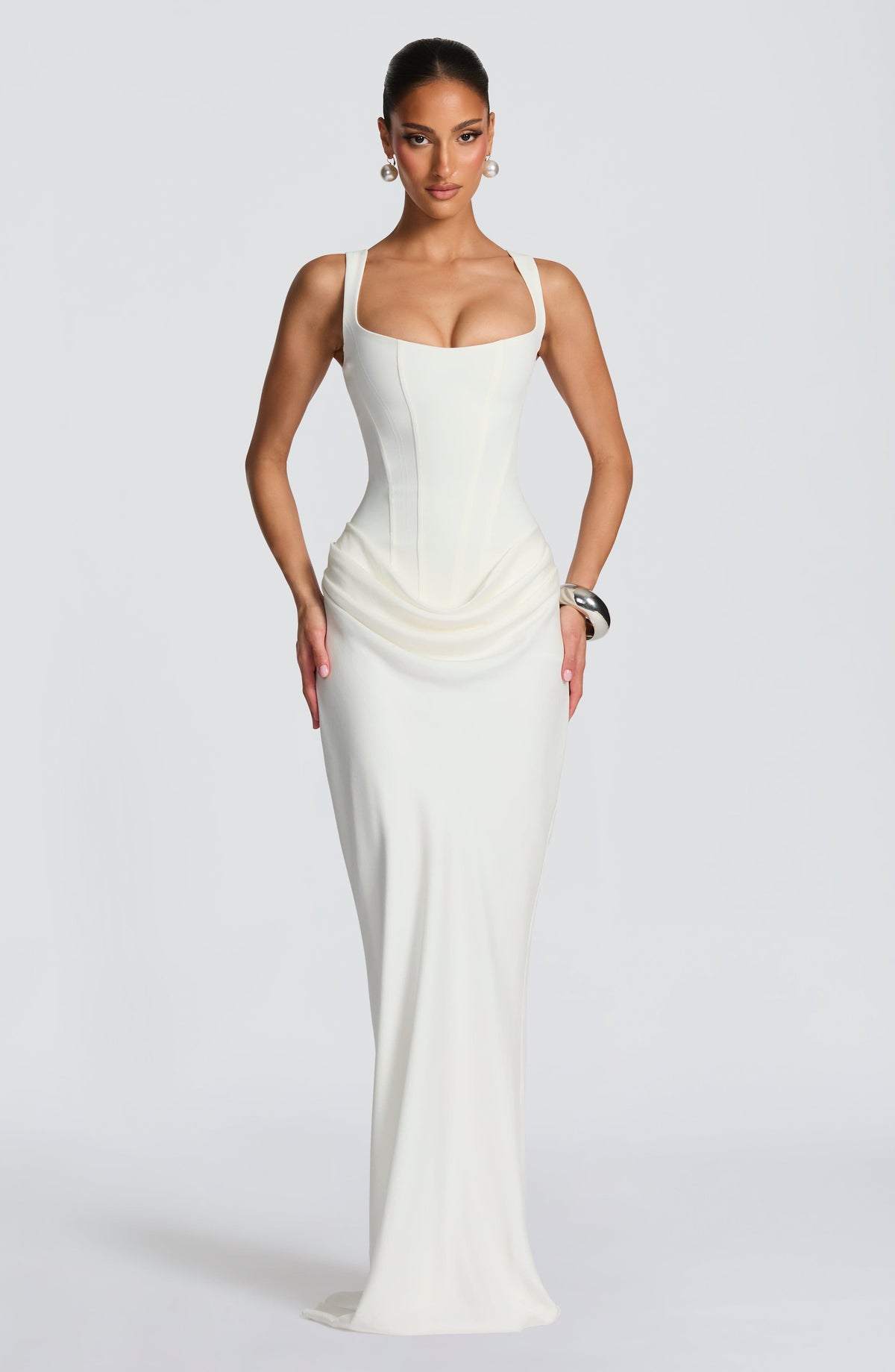 Elena | Vestido Maxi de Escote Cuadrado