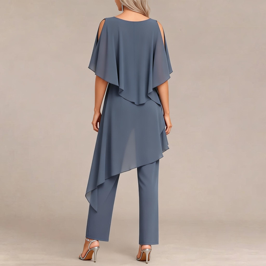 Chloé | Conjunto de Dos Piezas con Cuello Redondo