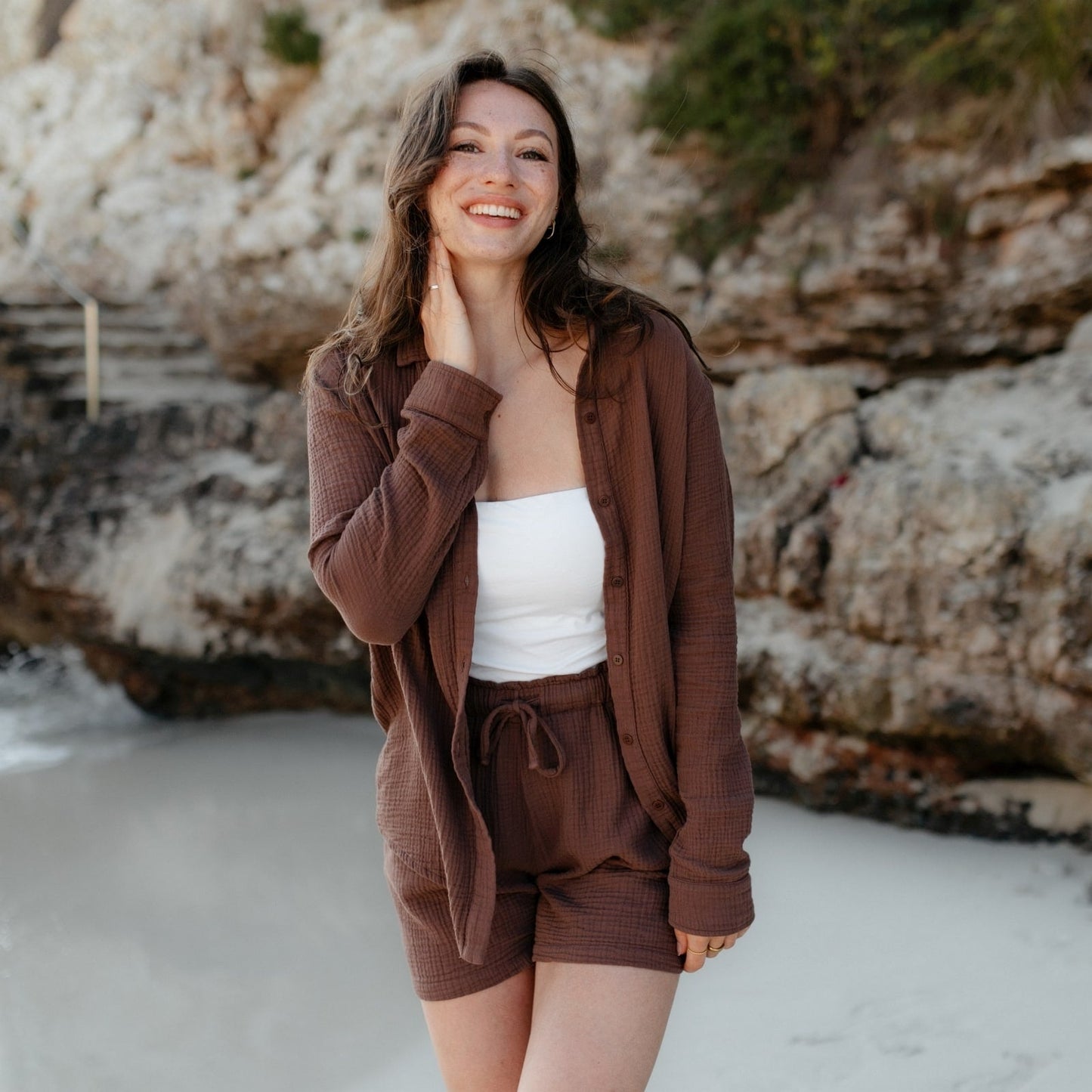 Blusa de muselina Fenja