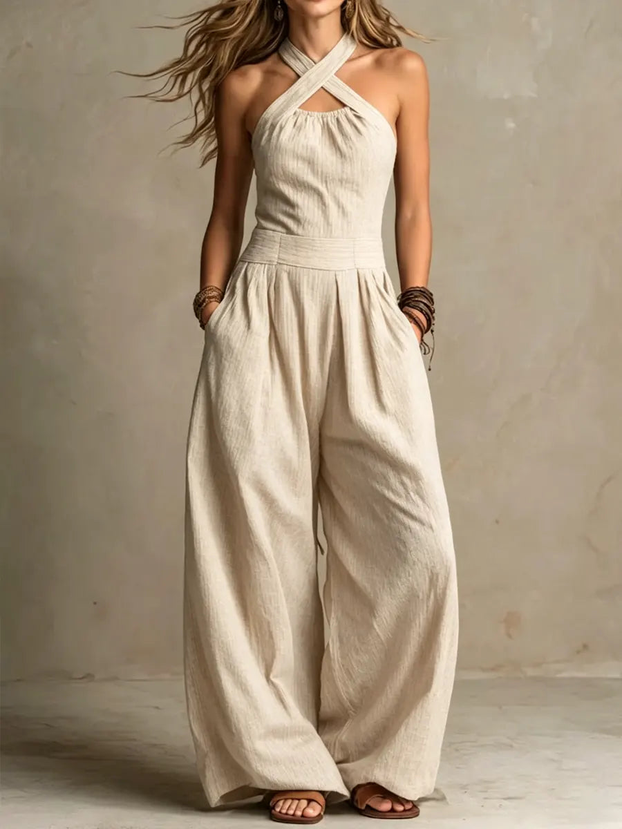 Bianca – Jumpsuit Elegante de Lino y Algodón