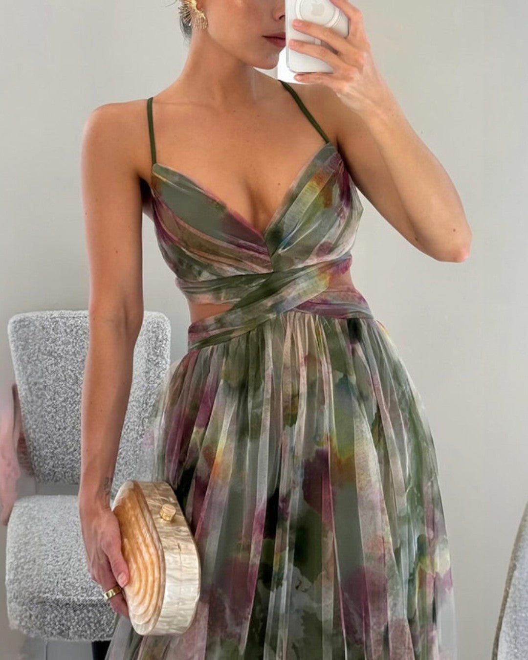 Giselle | Enchanting Floral Print Maxi Dress