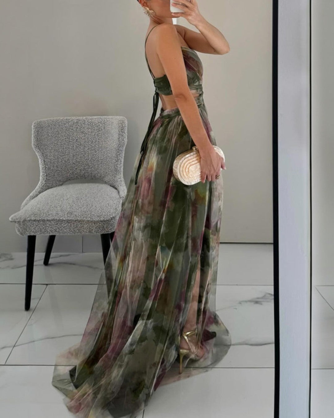 Giselle | Enchanting Floral Print Maxi Dress