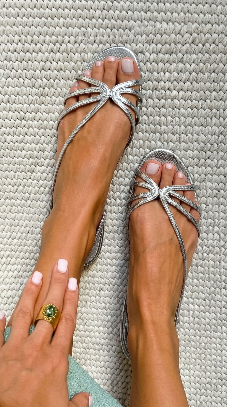 Sandalias Elegantes Luminosas