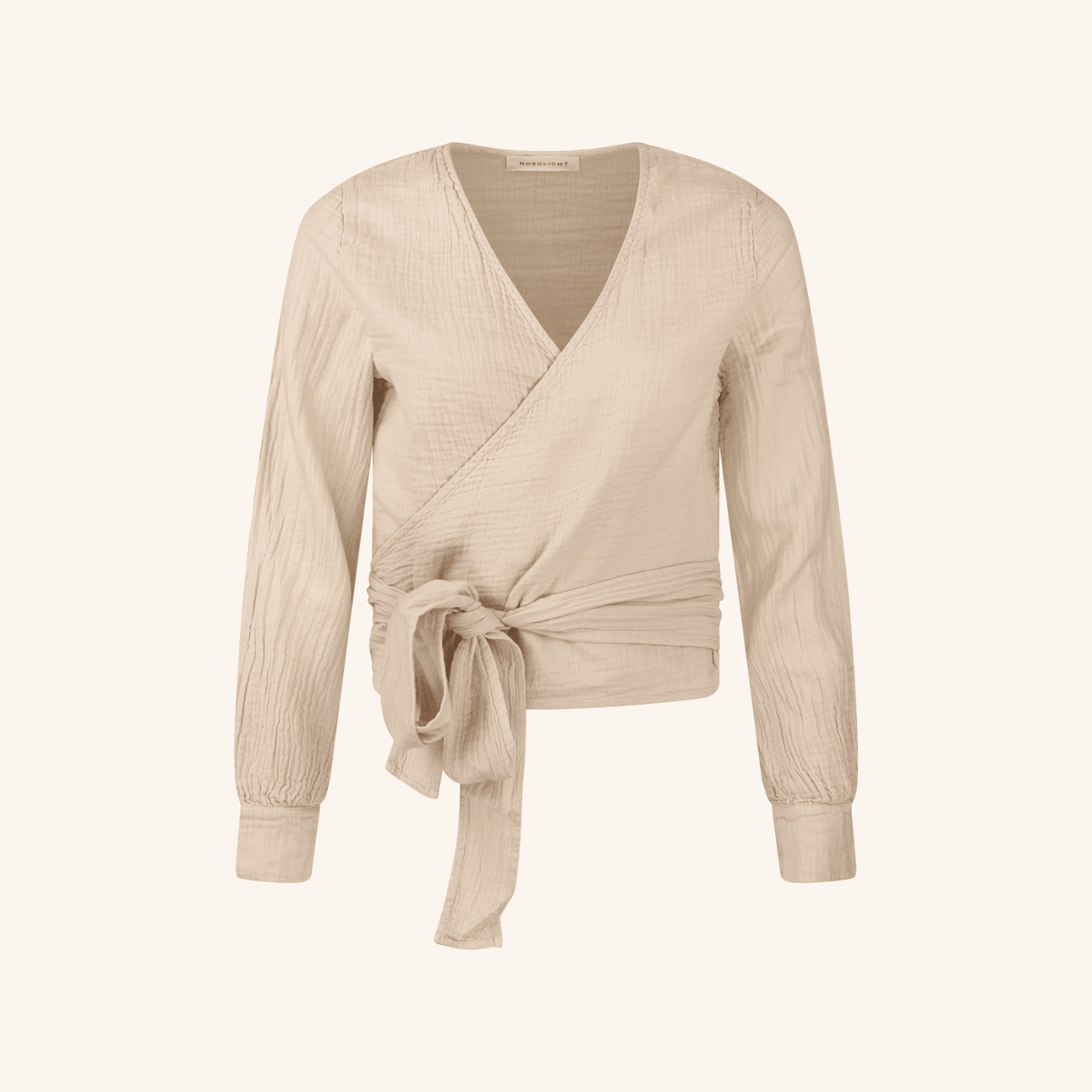 Blusa cruzada de muselina Freda