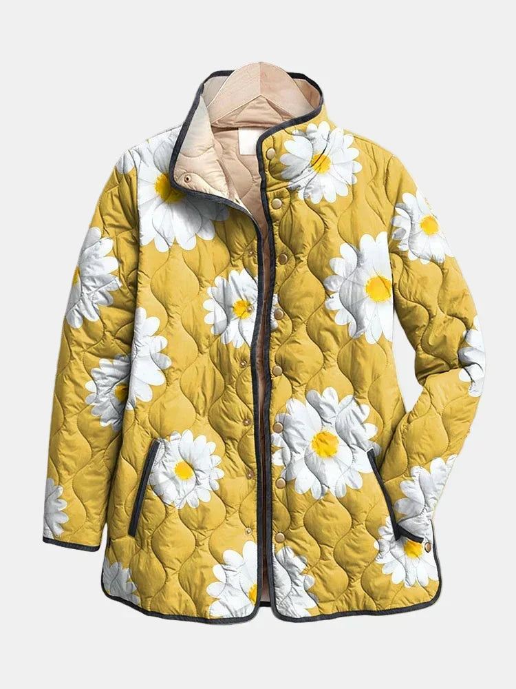 SOFIA | Chaqueta Acolchada Vintage con Encanto Floral