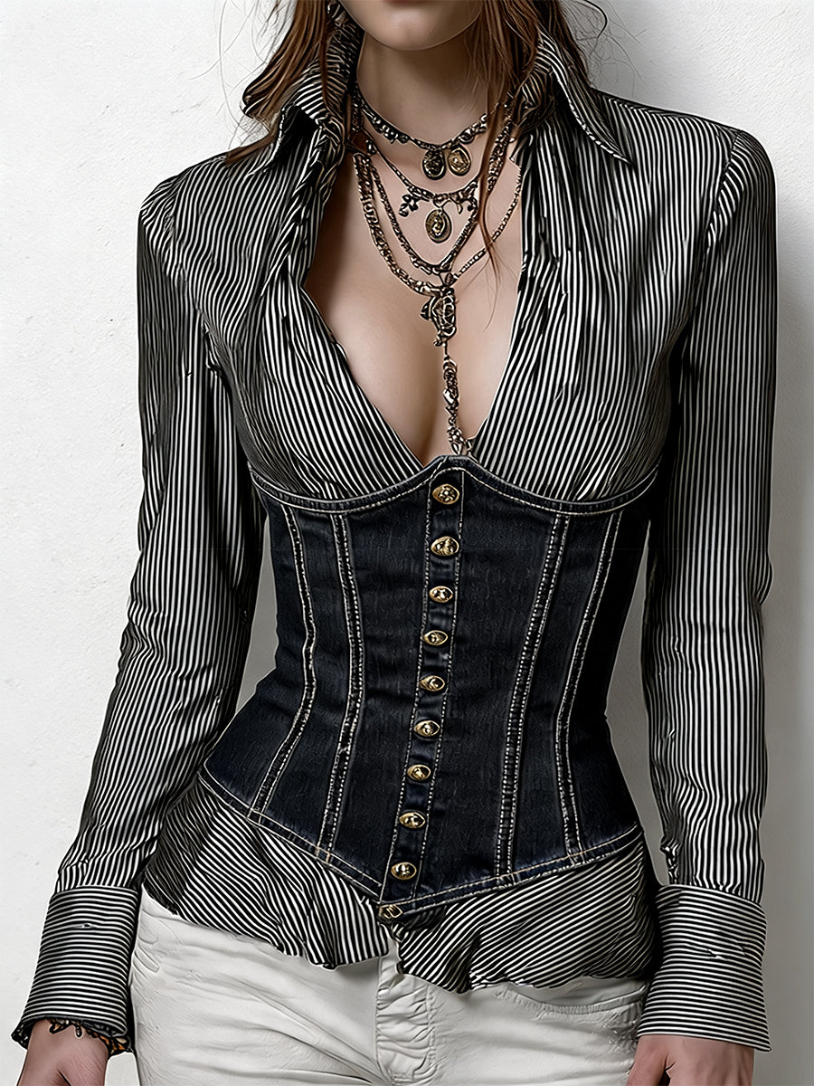 Blusa Corsé Midnight Nomad