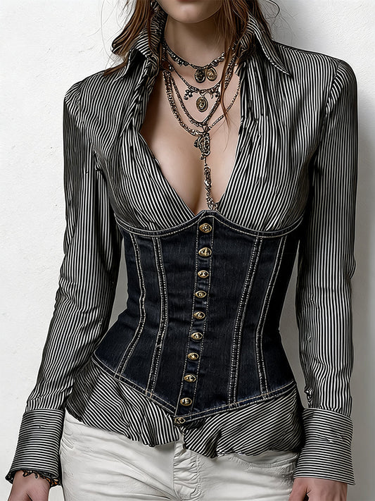 Blusa Corsé Midnight Nomad