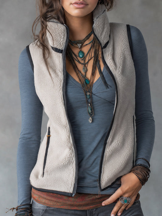 Chaleco de Borrega Ivory Nomad