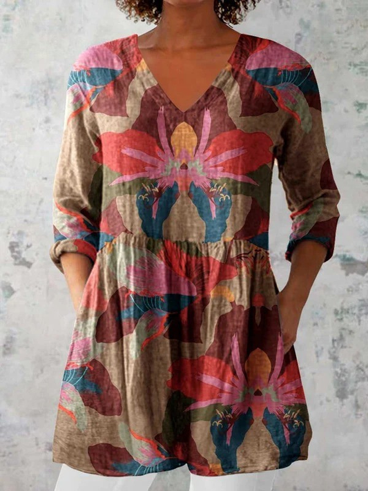 Sarah | Blusa Larga con Cuello en V