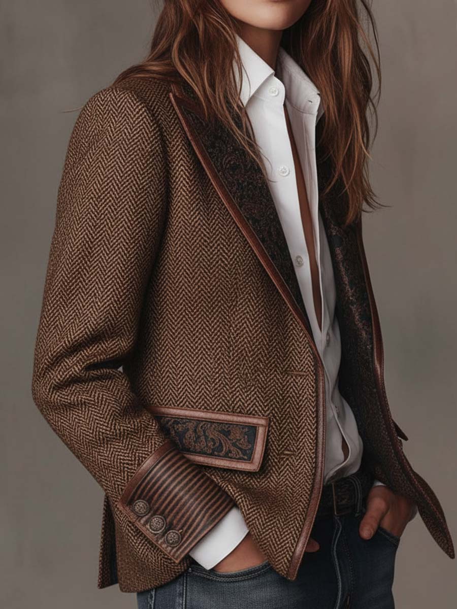 Gisèle | Blazer con Detalles en Zigzag