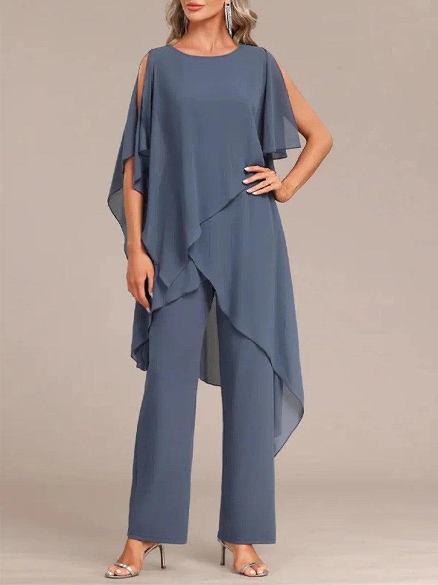 Chloé | Conjunto de Dos Piezas con Cuello Redondo