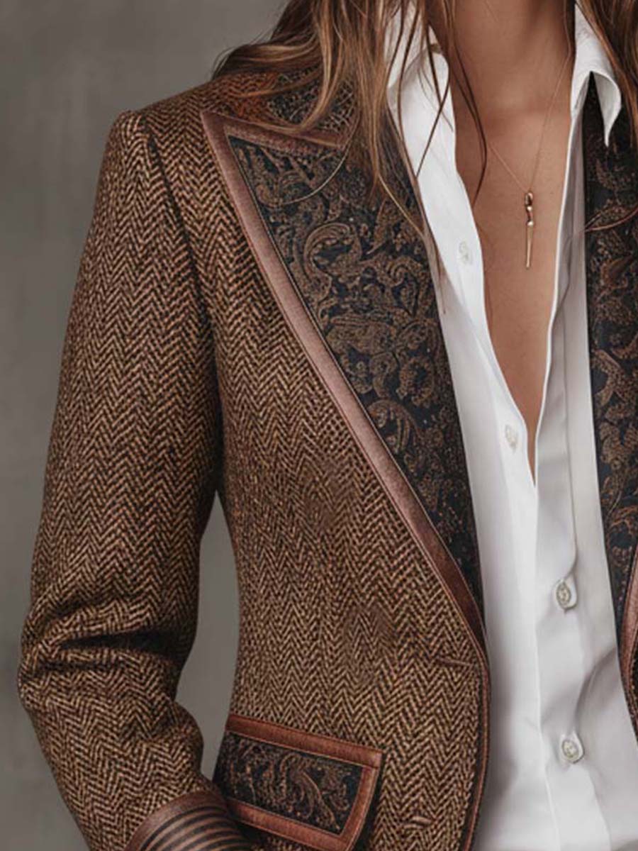 Gisèle | Blazer con Detalles en Zigzag
