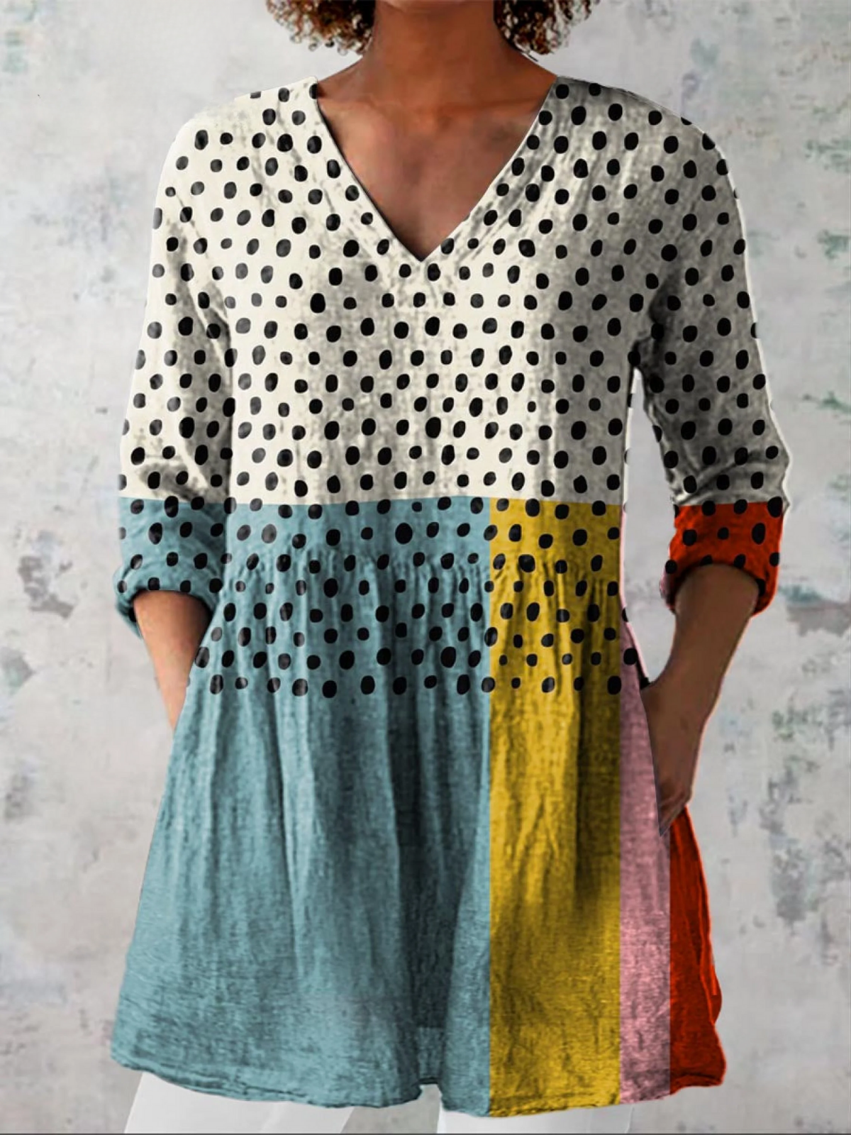 Valerie | Blusa Larga con Cuello en V