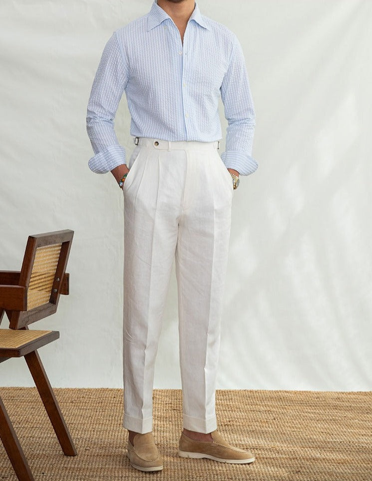 Camisa "Bagatelle" de Seersucker a Rayas