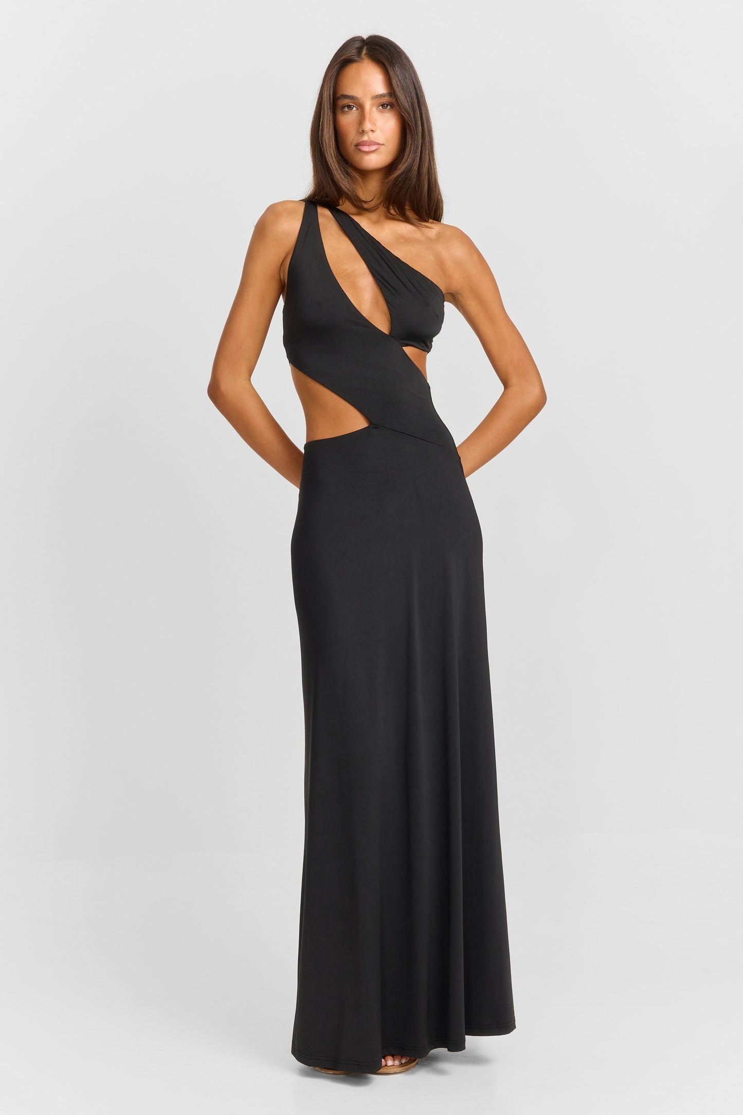 Vestido Largo Selene Negro