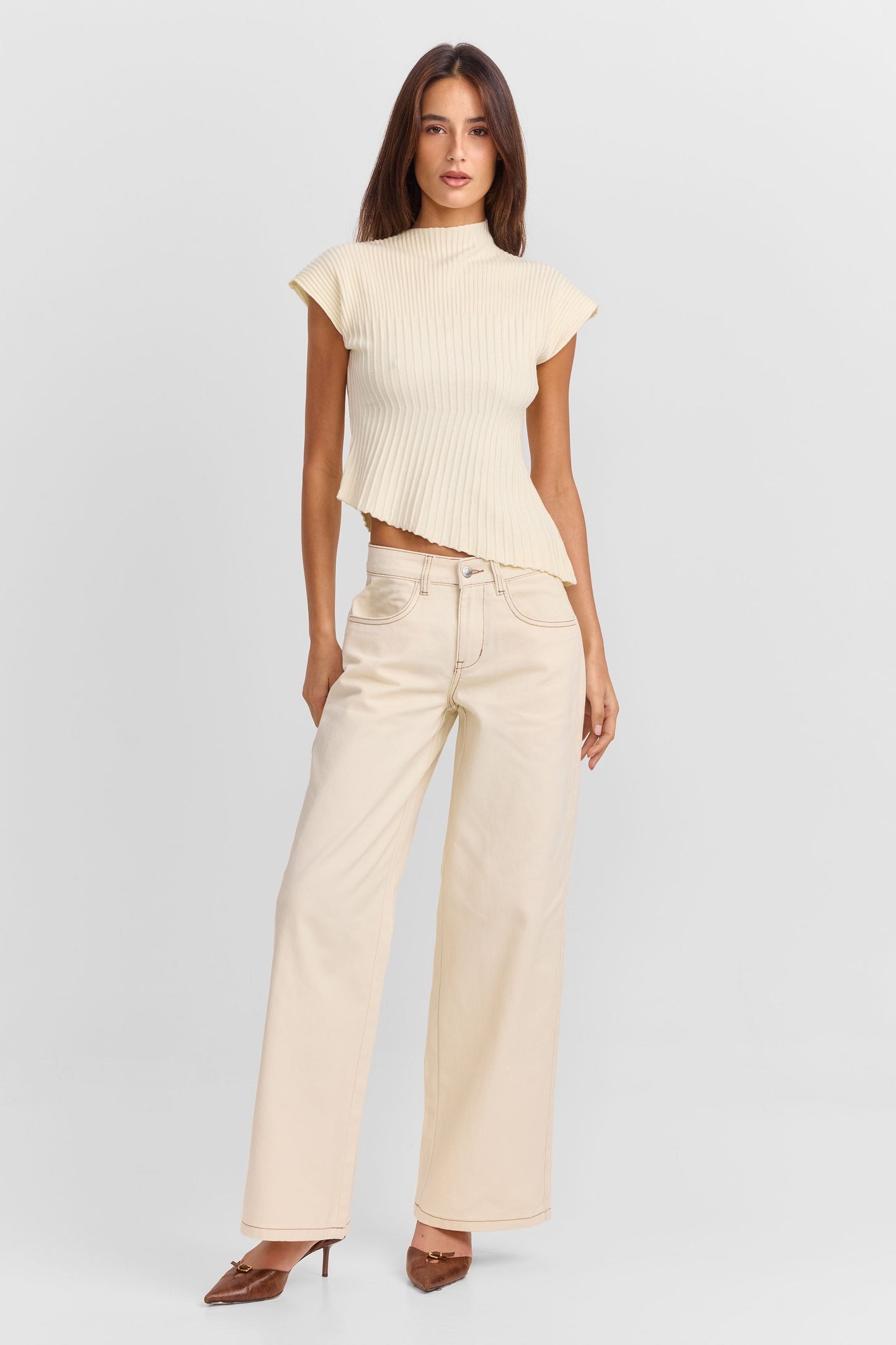 Blusa Tejida June Blanca