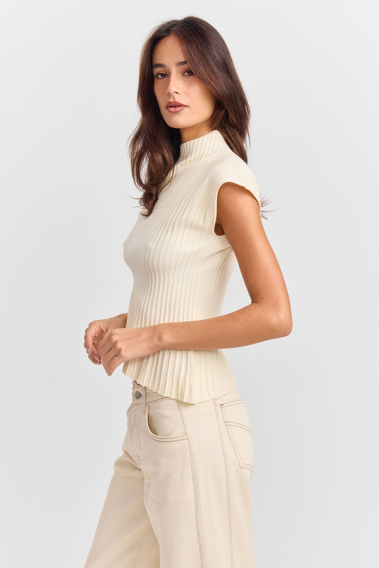 Blusa Tejida June Blanca