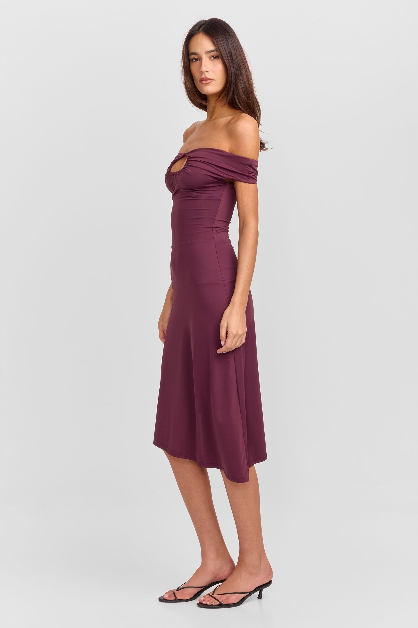 Vestido Midi Holly Vino