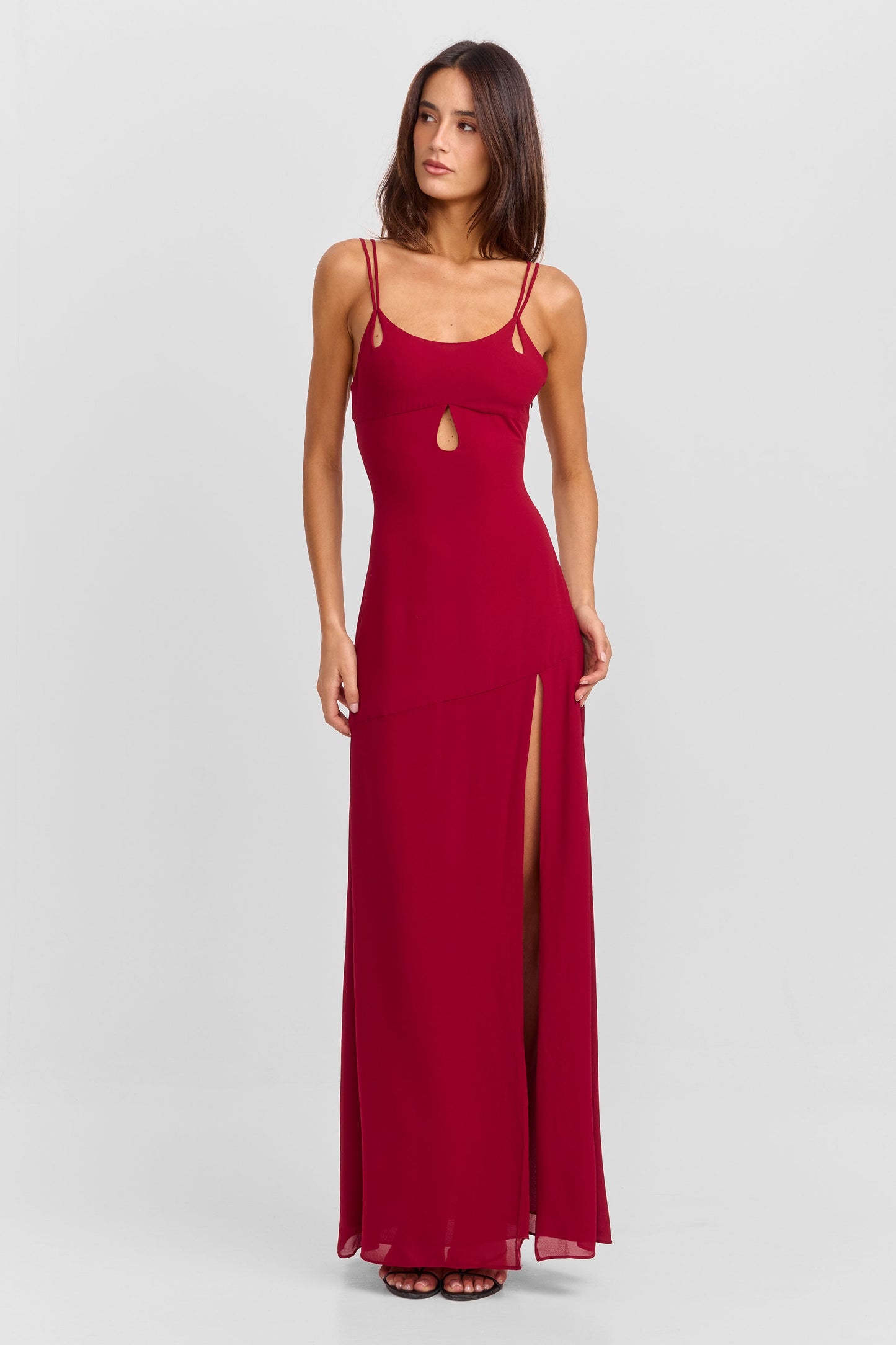Vestido Largo Arietta Rojo