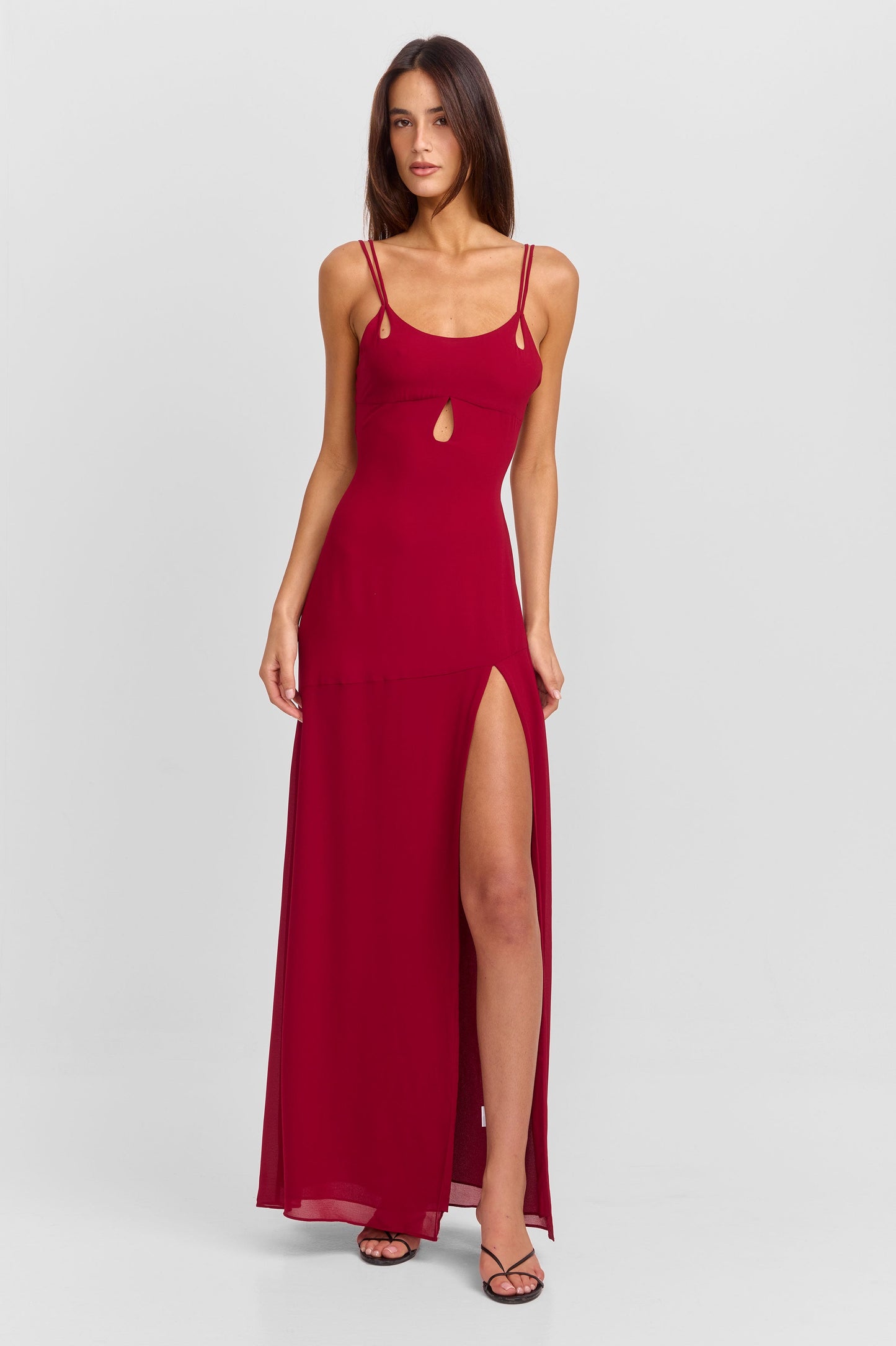 Vestido Largo Arietta Rojo