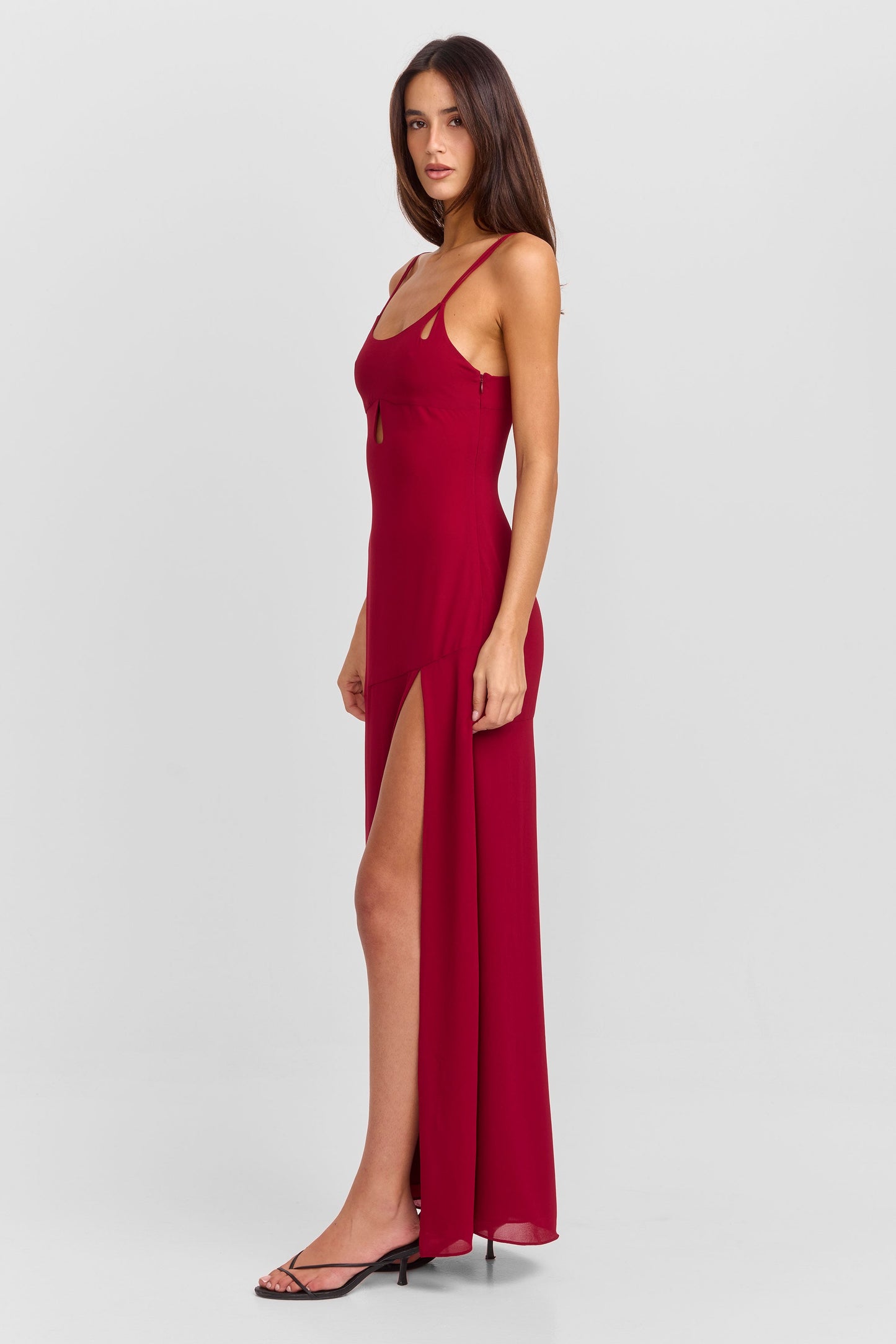 Vestido Largo Arietta Rojo