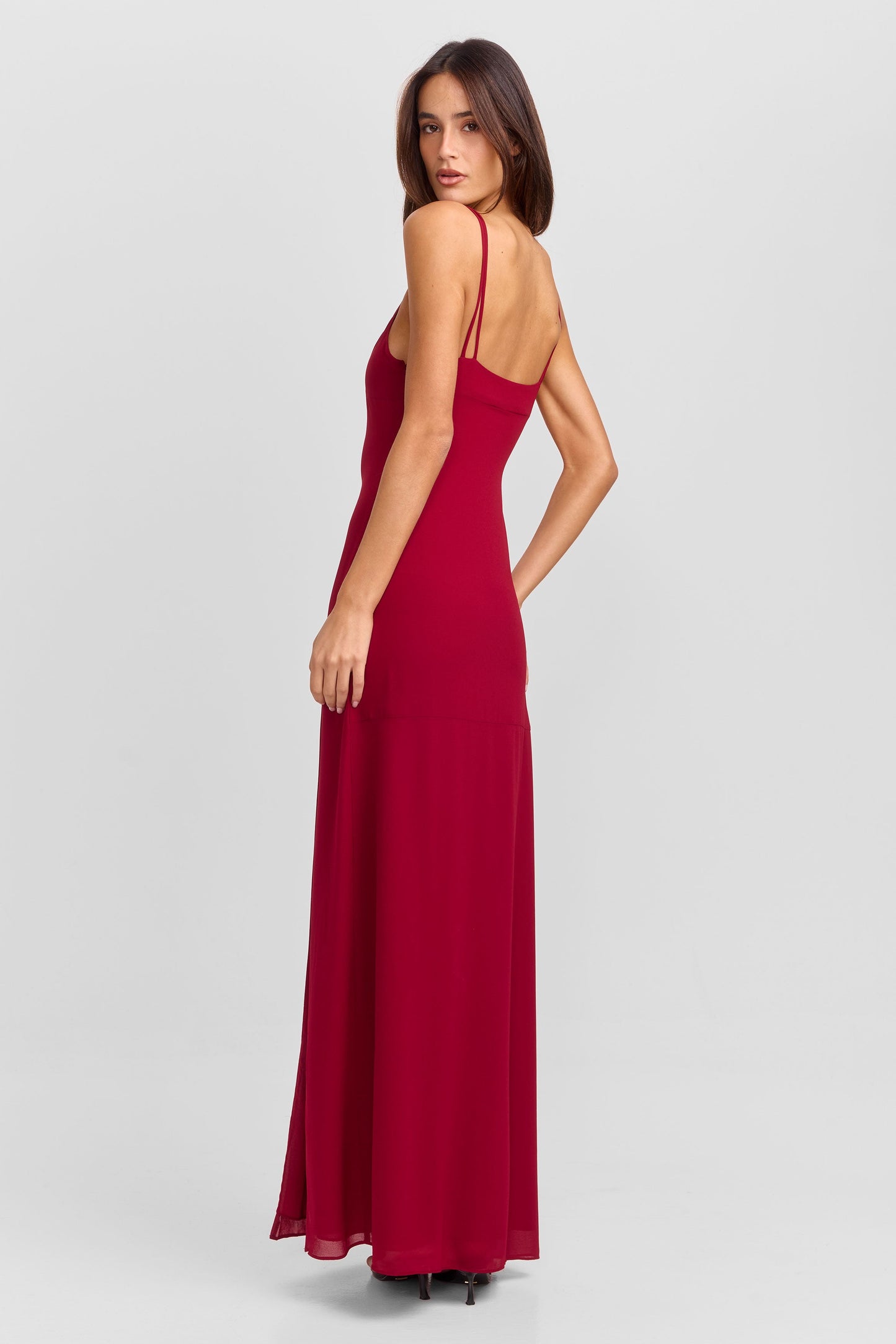 Vestido Largo Arietta Rojo