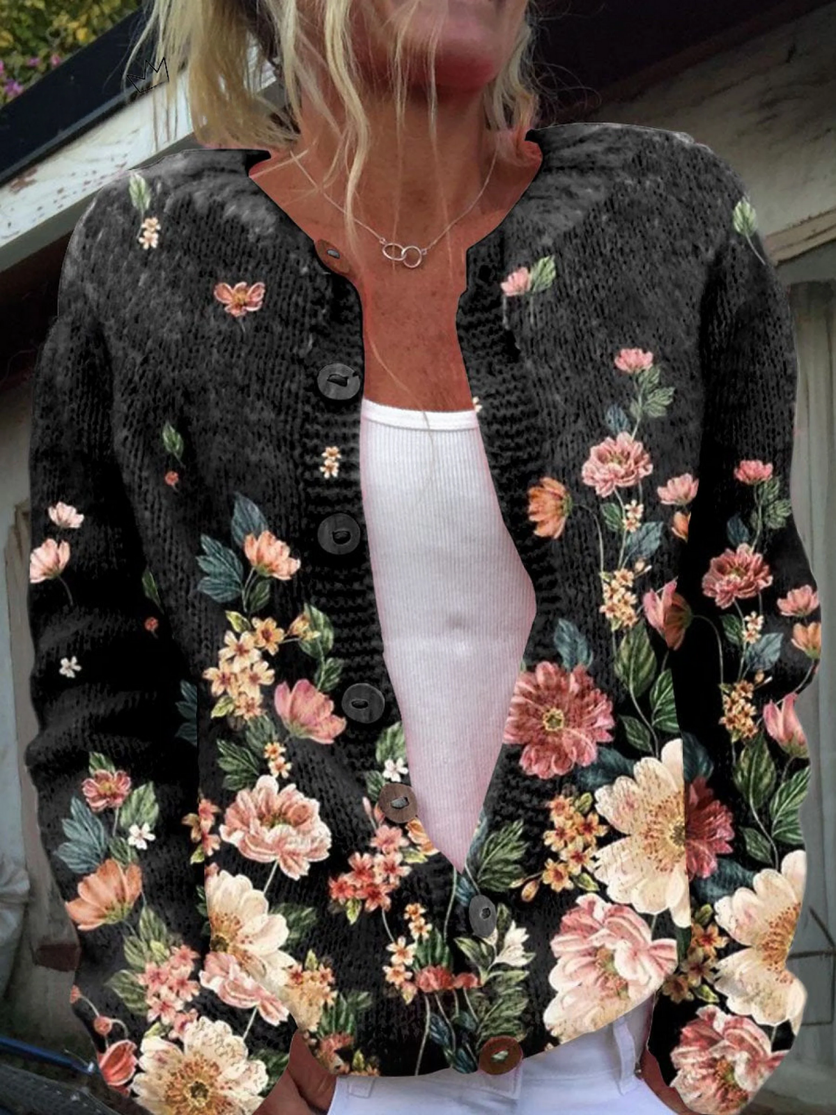 Faustine | Cárdigan Floral Vintage