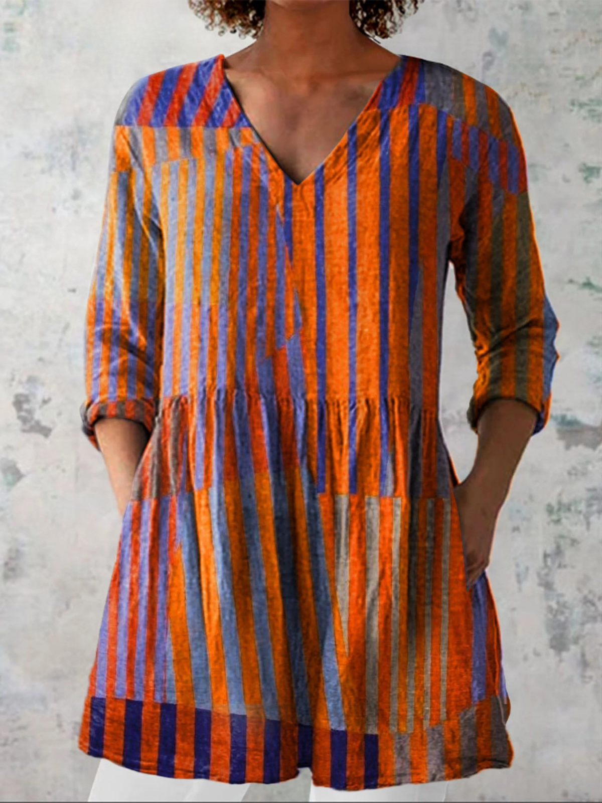 Nadia | Blusa Larga con Cuello en V