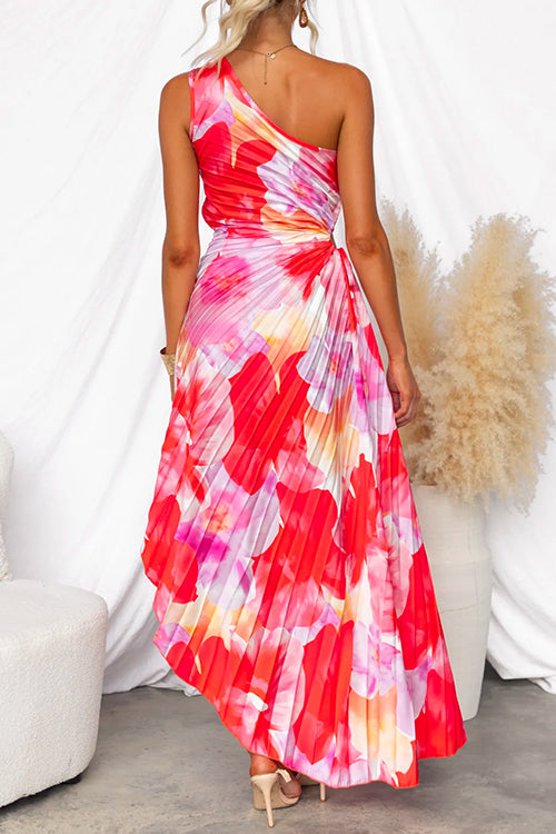 Yasmin | Pleated One-Shoulder Dress