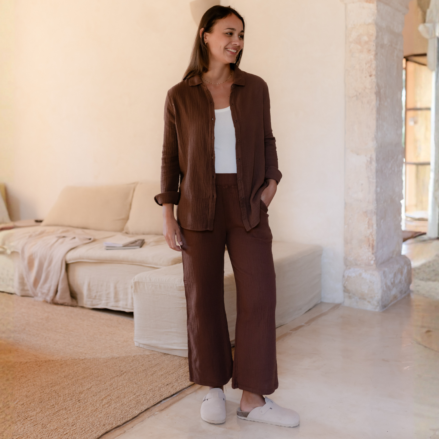 Blusa de muselina Fenja