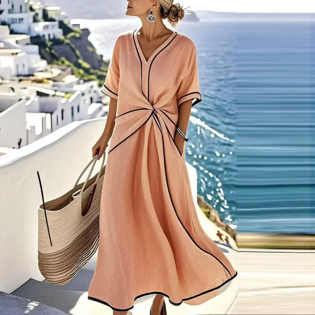 Mila | Vestido Elegante con Cintura Favorecedora, Chic para Vacaciones