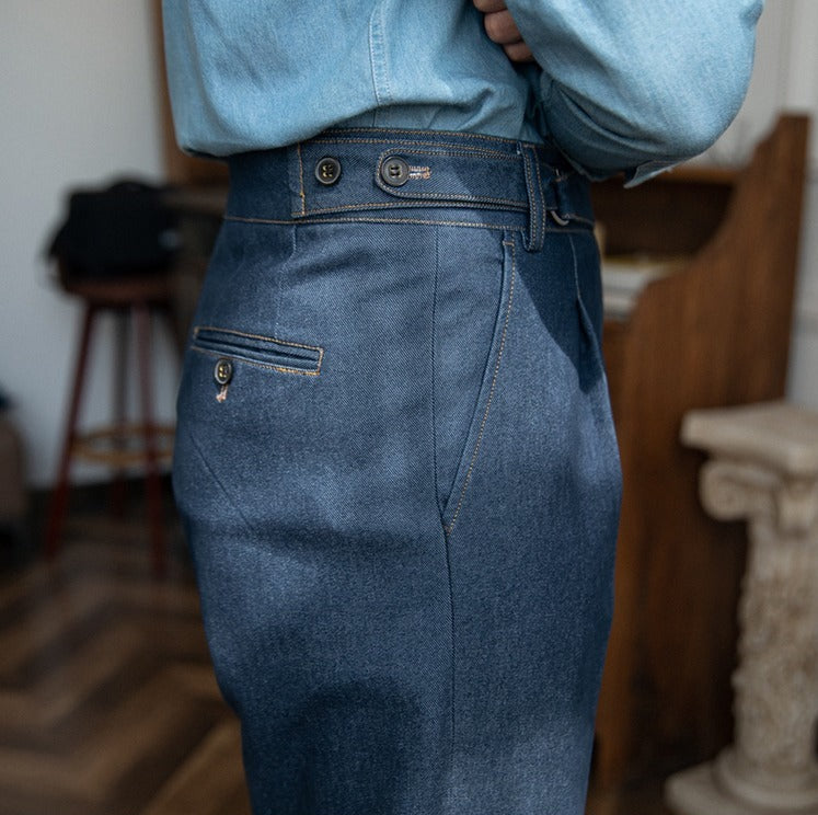 Pantalón de Mezclilla "Portovenere", Corte Recto