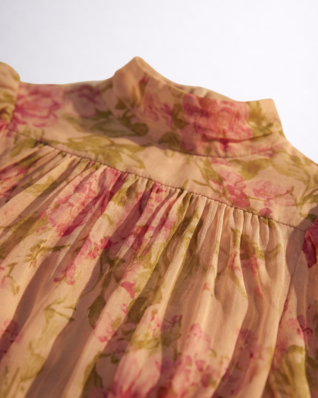 Rosalie | Floral Chiffon Long Dress