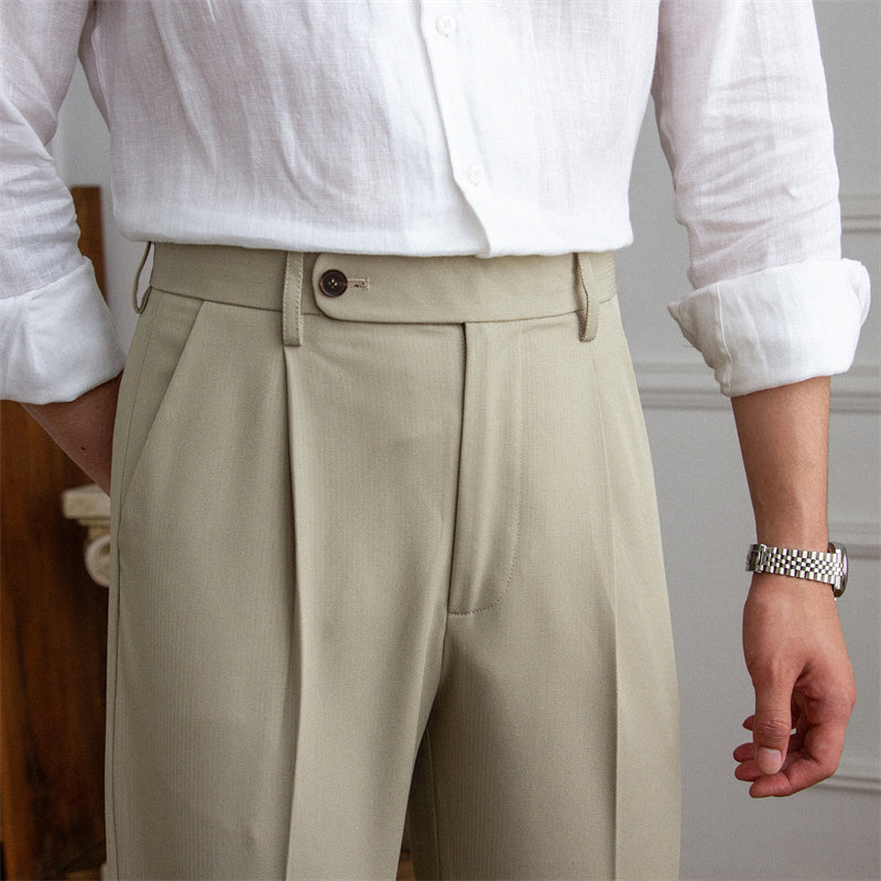 Pantalón "Senequier" con Pliegue Sencillo