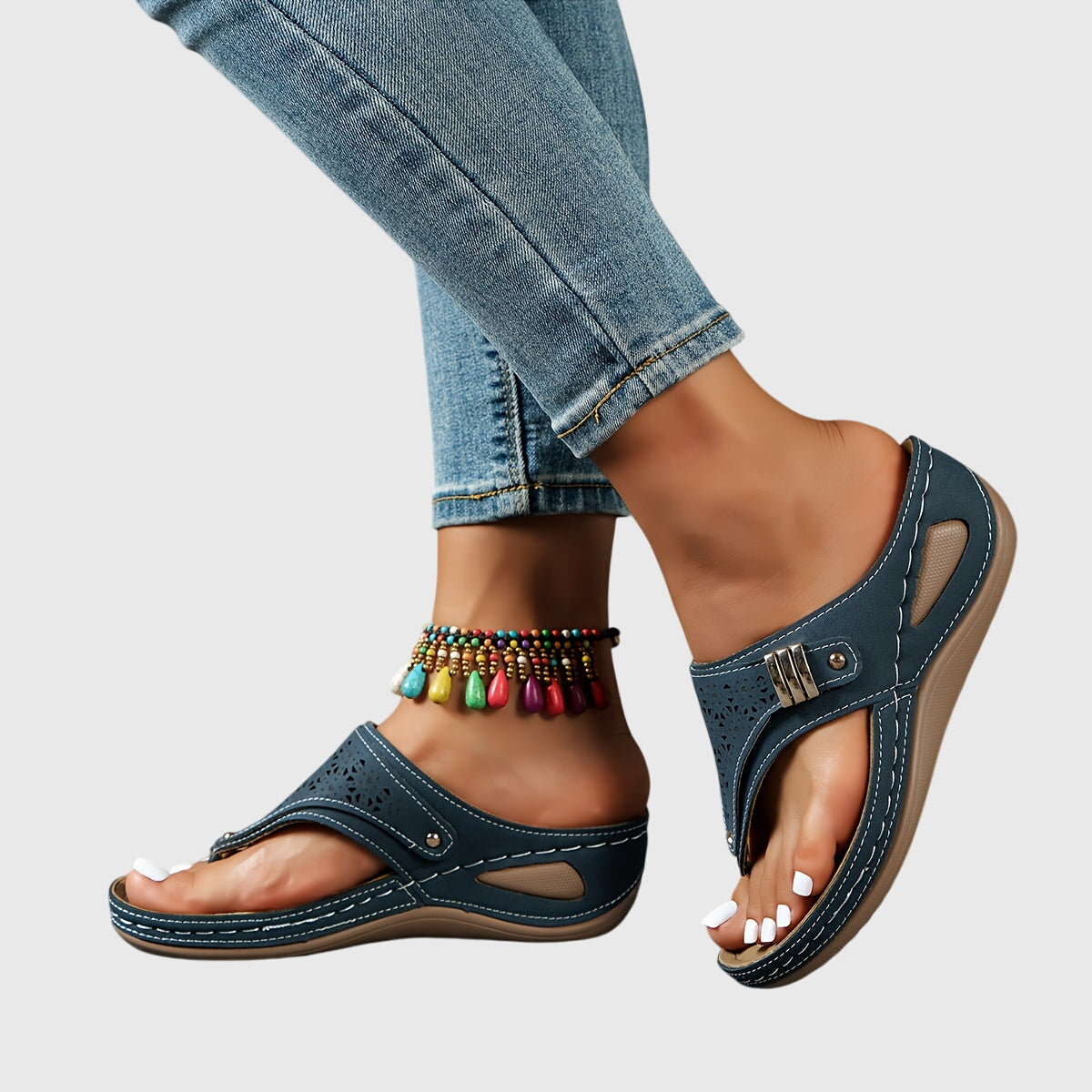 Anika - Sandalias de Dedo
