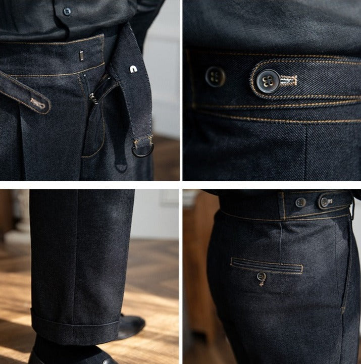 Pantalón de Mezclilla "Portovenere", Corte Recto