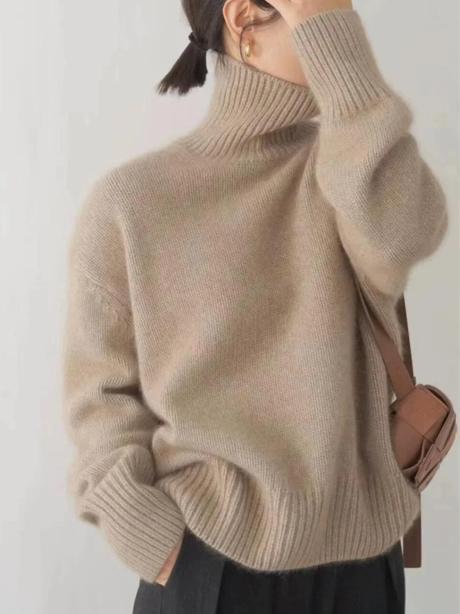 Maria™ | Suéter Casual de Cuello Alto