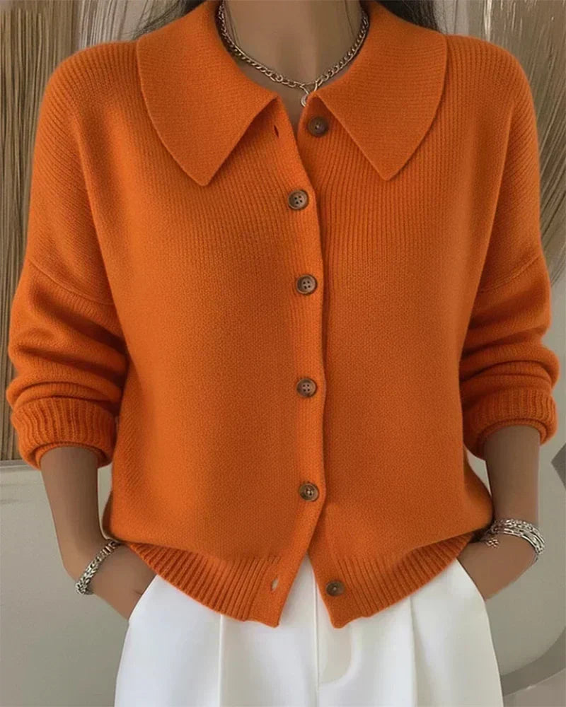 Vega | Chamarra de Punto con Cuello Camisero